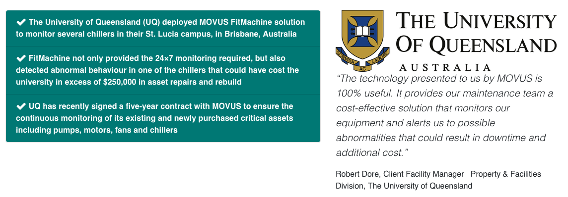 IIoT Case Study, Predictive Maintenance Case Study, Wireless Condition Monitoring, MOVUS, FitMachine
