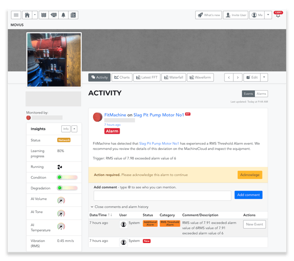Activity Events Tab